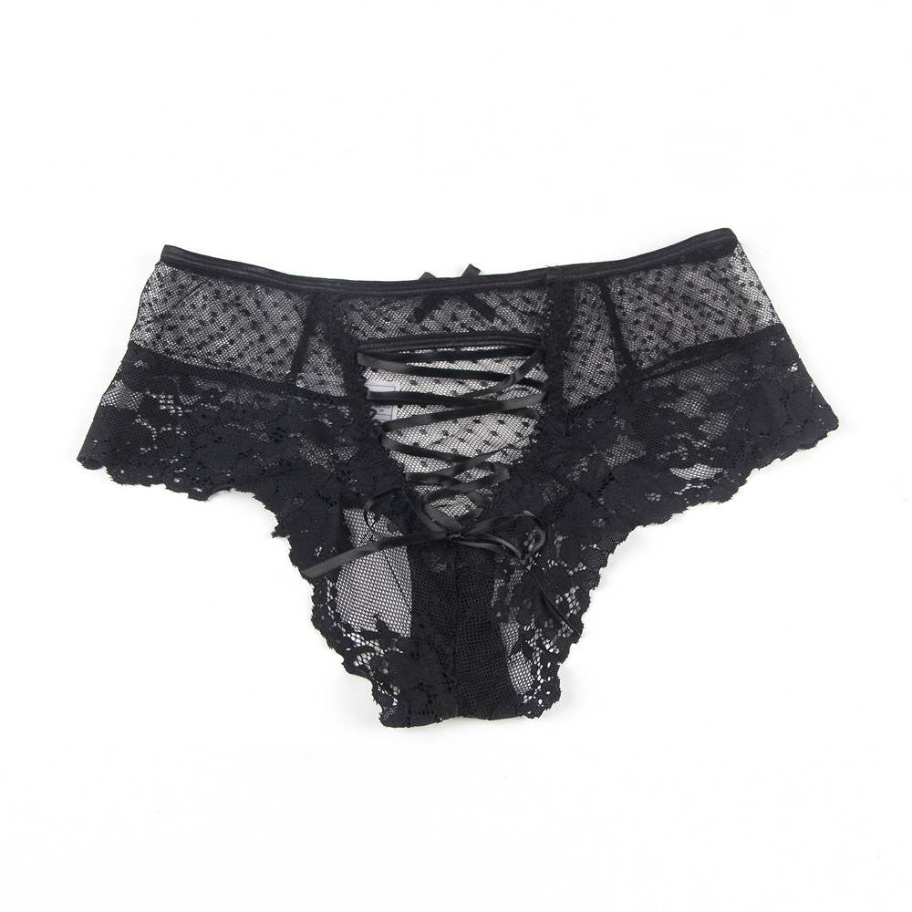 String Tanga taille haute Jazzy - Noir