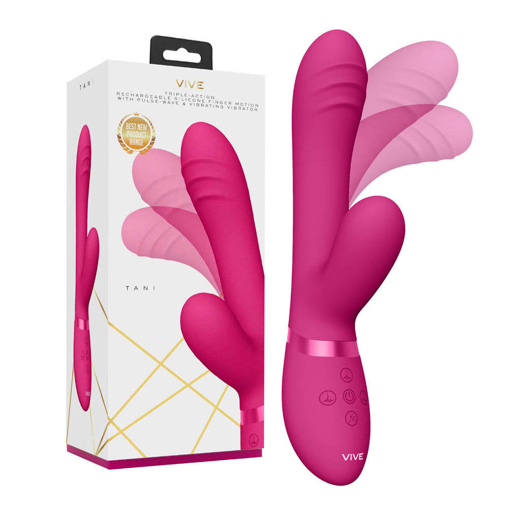 Tani de Vive rabbit doigté triple stimulation - Rose