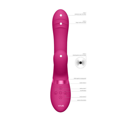 Tani de Vive rabbit doigté triple stimulation - Rose