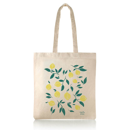 Tote bag fruité Agathe Sorlet - citron