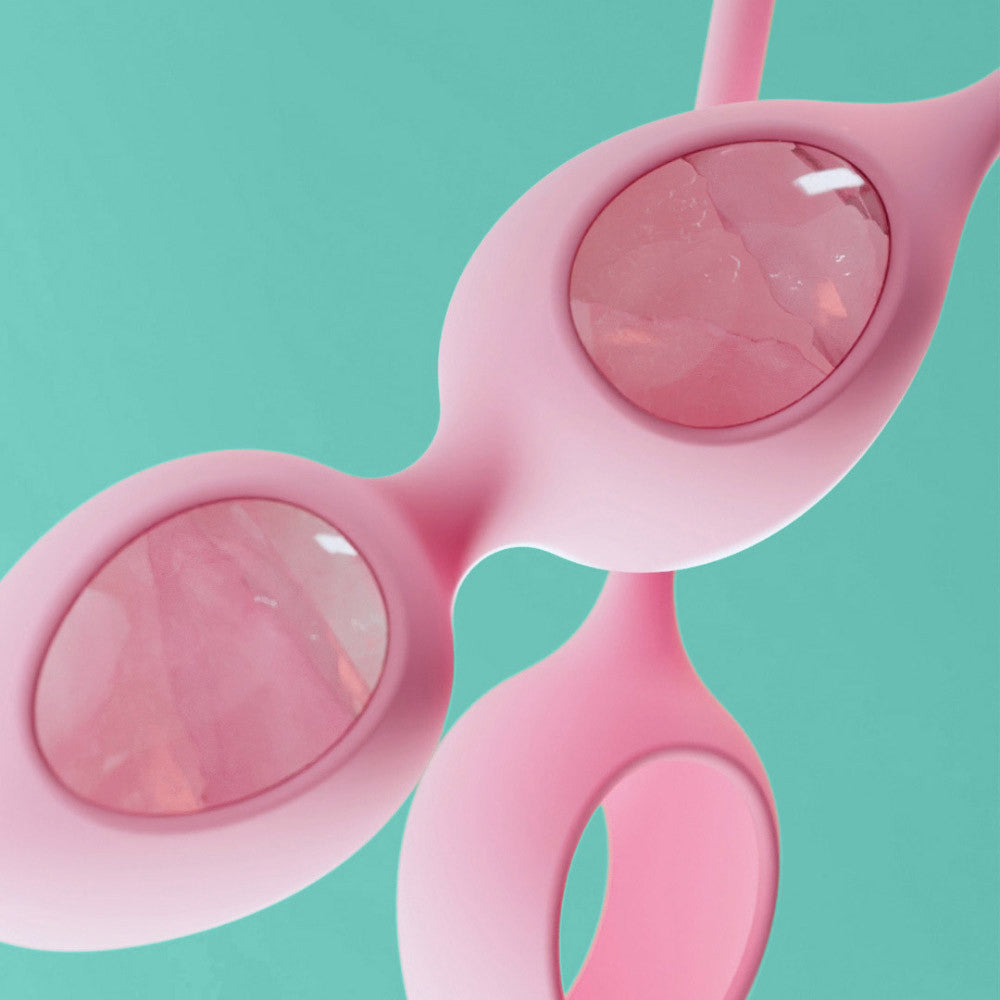 Yonii de Biird boules de kegel en quartz rose