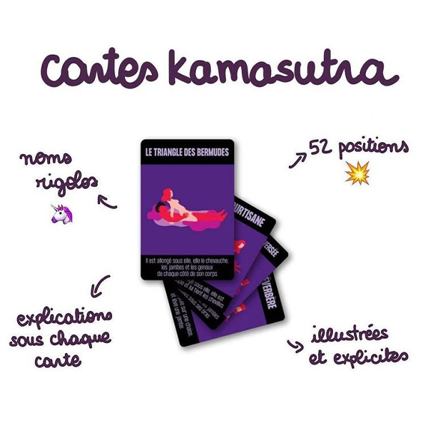 Jeux de 54 Cartes Kama Sutra Erotique et Sexy - Sex Shop Body House
